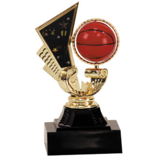 Basketball spinner trophy