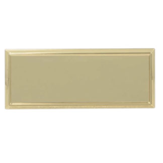 1" x 3" Square edge name badge