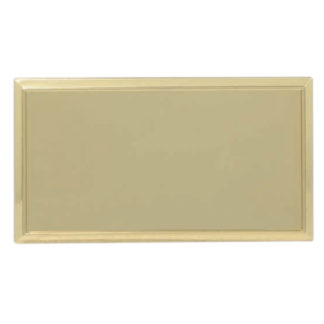 1 1-2" x 3" square round edge name badge