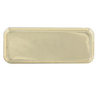 1" x 3" round edge name badge